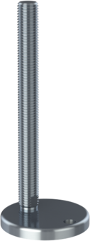 Machine foot KCF110-UNC 1 x 10, AISI 304, 1 fixation  