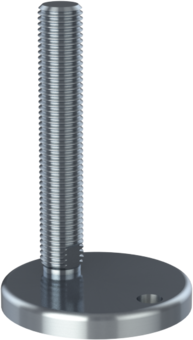 Machine foot KCF110-UNC 1 x 6, AISI 304, 1 fixation  