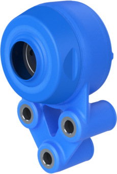 Bearing house XB3FC62(Blue)-SSB30 mm(Front)-OM(Blue)-OS(Blue)-EC 