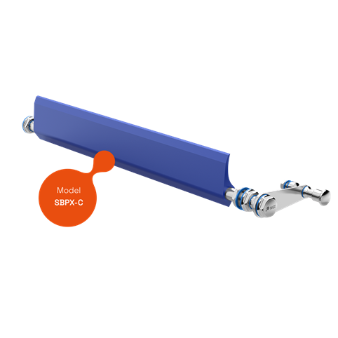 Model SBPX‑C Belt Scraper with Plunger, Concentric Mounting