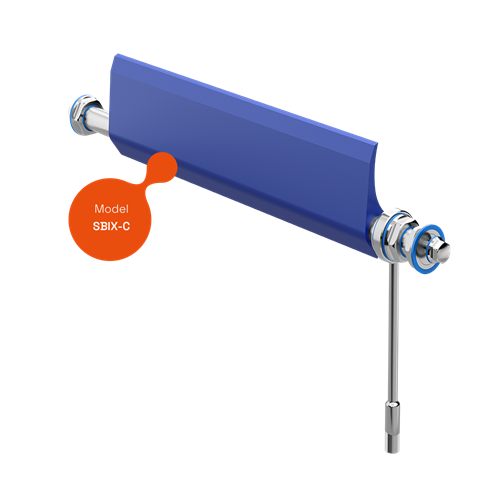 SBIX‑C – Angle‑Adjustable Belt Scraper, Concentric Mount