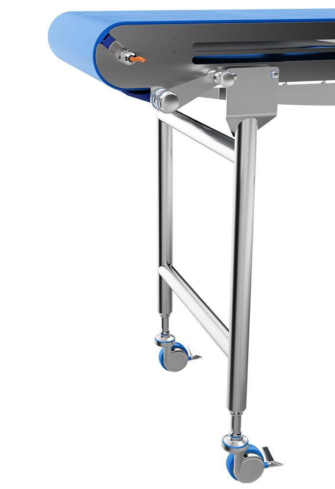 NGI Belt scraper mounted on a conveyor
