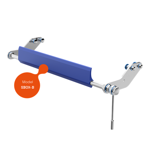 SBOX‑B – External Pressure Belt Scraper, Fixed Brackets