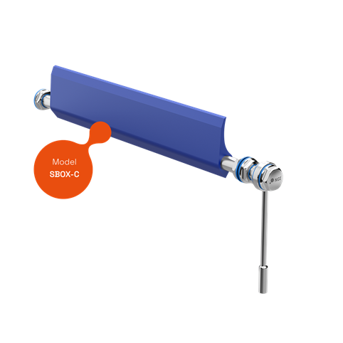 SBOX‑C Hygienic Belt Scraper – Concentric Mounting