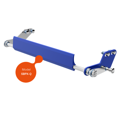 Model SBPX‑Q – Belt Scraper with Quick Release Brackets