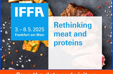 Kom til IFFA 2025 i Frankfurt - hal 9.1, stand E73!